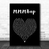Hanson MMMBop Black Heart Song Lyric Wall Art Print