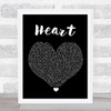 Bugzy Malone Heart Black Heart Song Lyric Wall Art Print