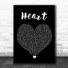 Bugzy Malone Heart Black Heart Song Lyric Wall Art Print