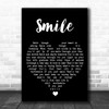 Frank Sinatra Smile Black Heart Song Lyric Wall Art Print