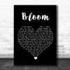 The Paper Kites Bloom Black Heart Song Lyric Wall Art Print