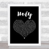 Florida Georgia Line Holy Black Heart Song Lyric Wall Art Print