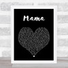 Spice Girls Mama Black Heart Song Lyric Wall Art Print