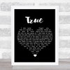 Tilian True Black Heart Song Lyric Wall Art Print