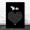 Chris Young You Black Heart Song Lyric Wall Art Print