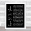 Miranda Lambert Keeper Of The Flame Black Script Song Lyric Wall Art Print