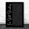 Elton John I'm Still Standing Black Script Song Lyric Wall Art Print