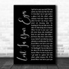 Debbie Gibson Lost In Your Eyes Black Script Song Lyric Wall Art Print