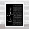 Brett Eldredge Love Someone Black Script Song Lyric Wall Art Print