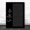 Fabolous ft. Ashanti So Into You Black Script Song Lyric Wall Art Print