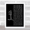 M-Beat Incredible Black Script Song Lyric Wall Art Print