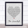 Coldplay The Scientist Grey Heart Song Lyric Music Wall Art Print
