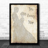 Dead By April For Every Step Man Lady Dancing Song Lyric Wall Art Print