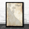 Evans Blue Eclipsed Man Lady Dancing Song Lyric Wall Art Print