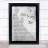 Dead By April For Every Step Grey Man Lady Dancing Song Lyric Wall Art Print