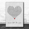 Candi Staton You've Got The Love Grey Heart Song Lyric Music Wall Art Print