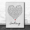 Sailing Rod Stewart Grey Heart Song Lyric Music Wall Art Print