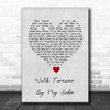 The Alarm Walk Forever By My Side Grey Heart Song Lyric Wall Art Print