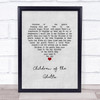The Real Thing Children of the Ghetto Grey Heart Song Lyric Wall Art Print