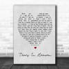 Tears In Heaven Eric Clapton Grey Heart Song Lyric Music Wall Art Print