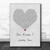 Goldie Lookin Chain You Knows I Loves You Grey Heart Song Lyric Wall Art Print