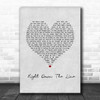 Gerry Rafferty Right Down The Line Grey Heart Song Lyric Wall Art Print