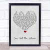 The Rolling Stones You Got the Silver Grey Heart Song Lyric Wall Art Print