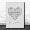 Climax Blues Band Precious And Few Grey Heart Song Lyric Wall Art Print