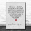 Billy Ocean Caribbean Queen Grey Heart Song Lyric Wall Art Print