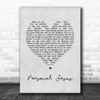 Depeche Mode Personal Jesus Grey Heart Song Lyric Wall Art Print