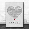 BANNERS Got It In You Grey Heart Song Lyric Wall Art Print