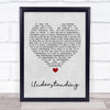 Bob Seger Understanding Grey Heart Song Lyric Wall Art Print