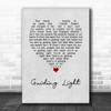 Muse Guiding Light Grey Heart Song Lyric Wall Art Print