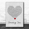 Thomas Rhett Craving You Grey Heart Song Lyric Wall Art Print