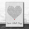 Alfie Boe And Kerry Ellis Come What May Grey Heart Song Lyric Music Wall Art Print