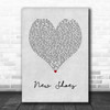 Paolo Nutini New Shoes Grey Heart Song Lyric Wall Art Print