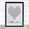 Barenaked Ladies Odds Are Grey Heart Song Lyric Wall Art Print