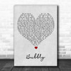 Colbie Caillat Bubbly Grey Heart Song Lyric Wall Art Print