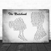 Jessica G The Notebook Man Lady Couple Grey Song Lyric Wall Art Print