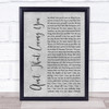 Beres Hammond & U Roy Ain't That Loving You Grey Rustic Script Song Lyric Wall Art Print