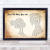 Barry White Just The Way You Are Man Lady Couple Song Lyric Wall Art Print