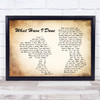 Dermot Kennedy What Have I Done Man Lady Couple Song Lyric Wall Art Print