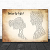 Mura Masa What If I Go Man Lady Couple Song Lyric Wall Art Print