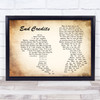 Chase & Status End Credits Man Lady Couple Song Lyric Wall Art Print