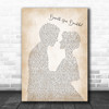 Labrinth Beneath Your Beautiful Man Lady Bride Groom Wedding Song Lyric Wall Art Print