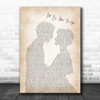 The Rembrandts I'll Be There For You Man Lady Bride Groom Wedding Song Lyric Wall Art Print