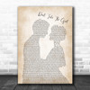 Tim McGraw Don't Take The Girl Man Lady Bride Groom Wedding Song Lyric Wall Art Print