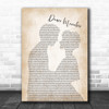 Ghost Dance Macabre Man Lady Bride Groom Wedding Song Lyric Wall Art Print