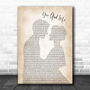 Shane Filan You And Me Man Lady Bride Groom Wedding Song Lyric Wall Art Print