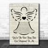 Gladys Knight You're The Best Thing That Ever Happened To Me Music Script Angel Song Lyric Wall Art Print